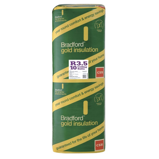 Bradford Gold Ceiling Insulation Batts R3.5 1160X580mm