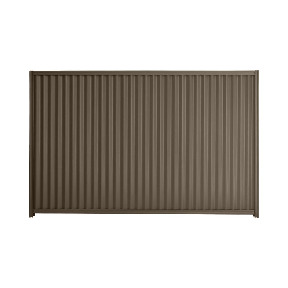 Good Neighbour® CGI 1200mm High Fence Panel Sheet: Banyan Brown, Post/Track: Banyan Brown