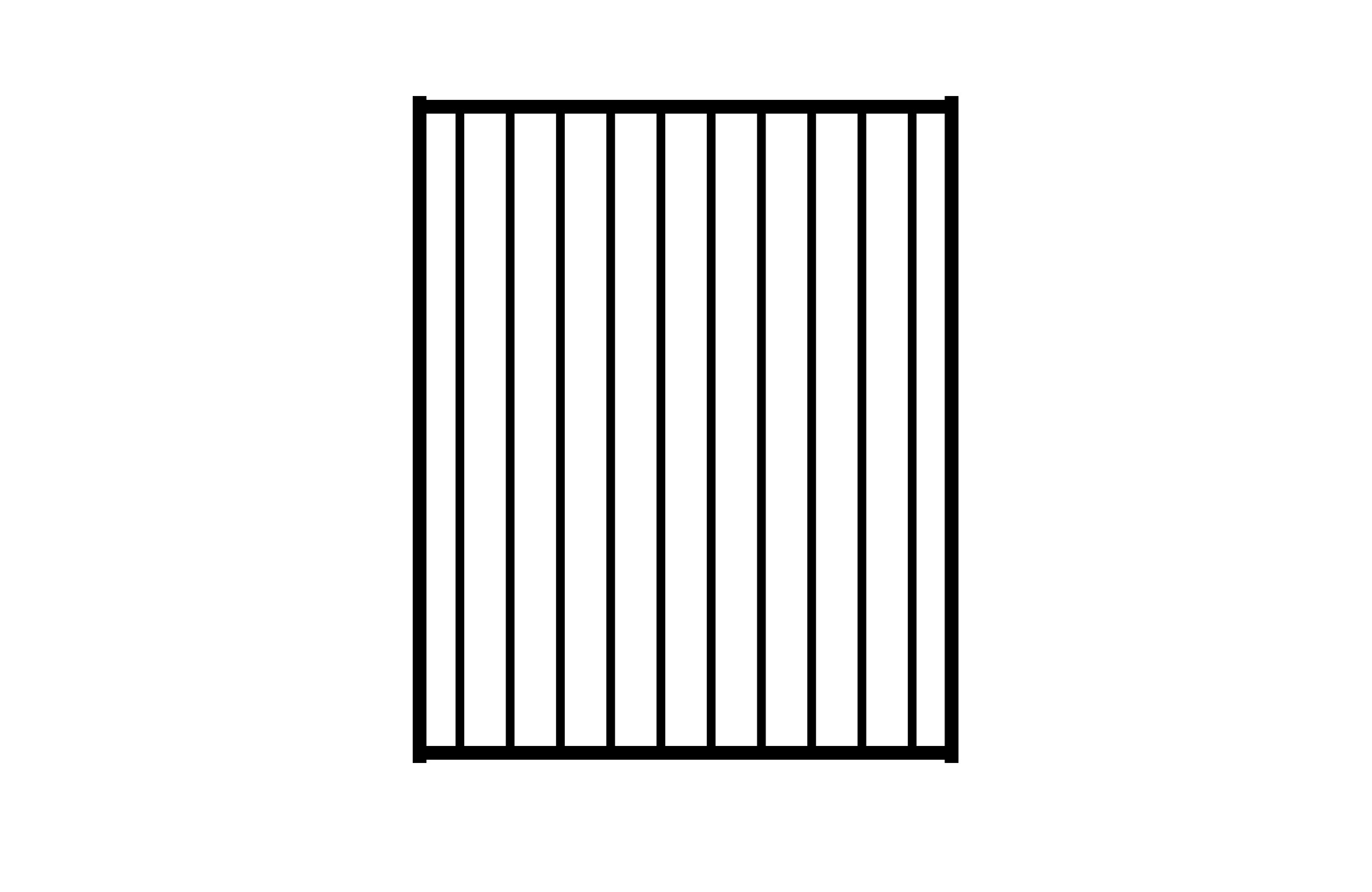 Aluminium Pool Fencing Gate - Black