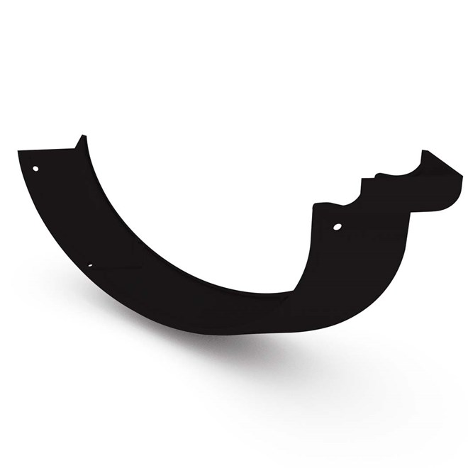 Half Round Gutter External Cast Angle 90° Ebony