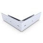 Hi-Square Gutter External Mitre Slotted Zinc/Aluminium