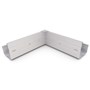 Hi-Square Gutter Internal Mitre Slotted Gull Grey