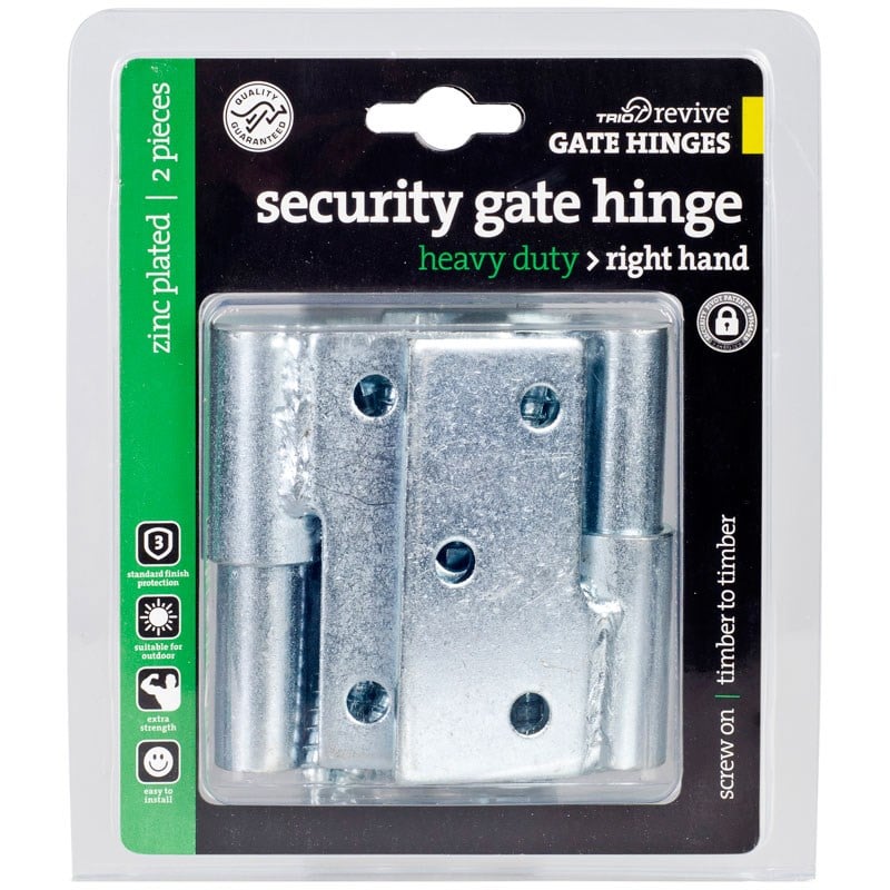 Trio Revive Hinge Gate Timber/Timber RH Zinc Plated