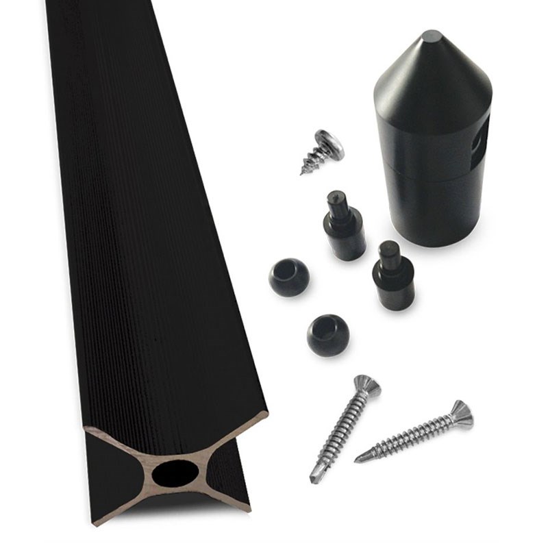 Oscillot Cat Proof Fence DIY Kit 2m Satin Black