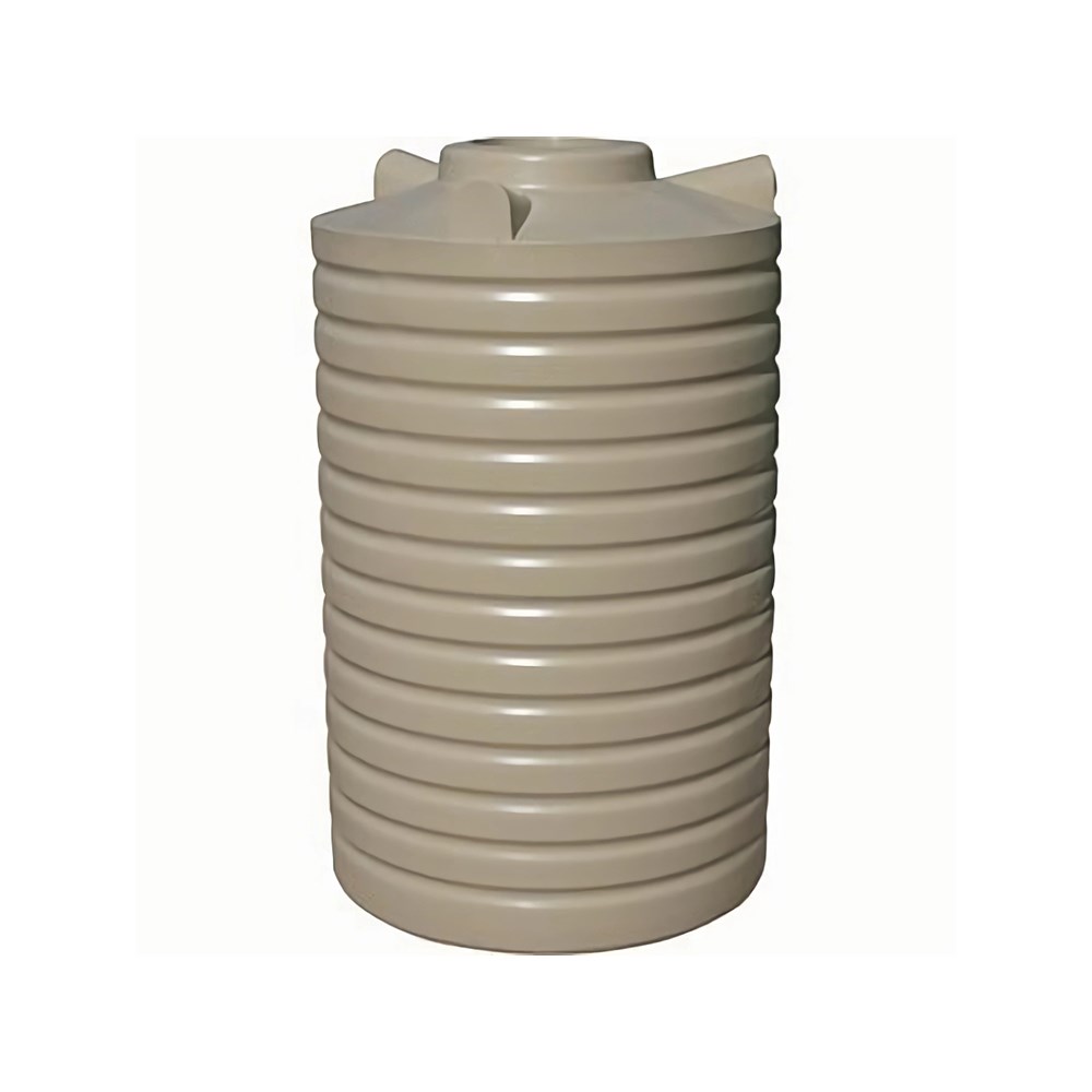 Round Poly Water Tank 2000L Smooth Cream