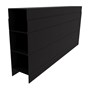 Alumawall Stackable Retaining Wall Sleeper 50mm x 150mm x 2385mm Gun Metal Grey