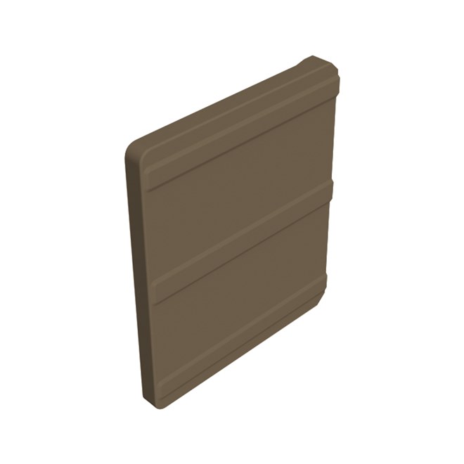 VFM Gutter Stop End Left Hand Banyan Brown